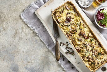Vegan Mushroom Quiche