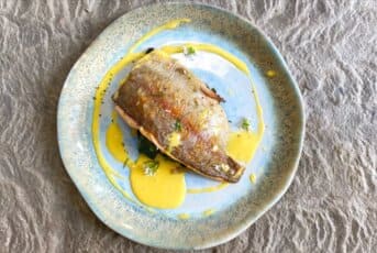 Jack's Pan-Fried Trout with Wild Greens And Hollandaise by Jack O'Keeffe