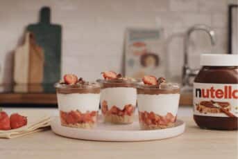 Cheesecake aux fraises & Nutella®