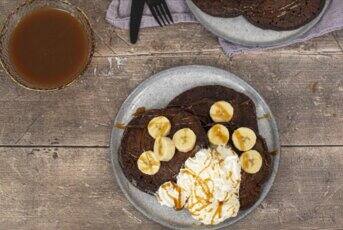 Chocolate, Banana and Toffee Pancakes