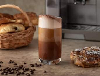 Cocoa latte macchiato (without sugar)