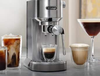 Swipe through a wide range of coffee and milk drinks