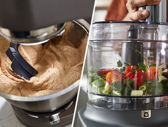 What is the difference between a stand mixer and a food processor?