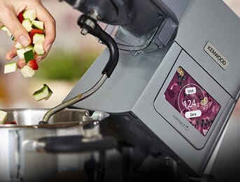 Die integrierte Waage spart Zeit und schafft Ordnung