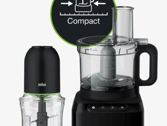 Design compacto que cabe em qualquer cozinha.