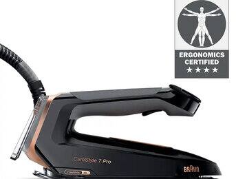 Ergonomisches Bügeln – ohne schwere Arme, zertifiziert durch ErgoCert.