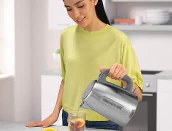 A cup of perfectly brewed tea in less than a minute.