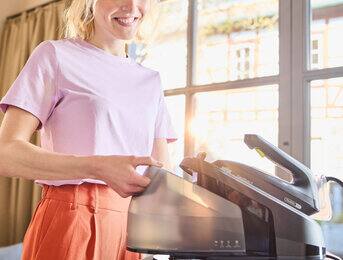 Hassle-free water refill.