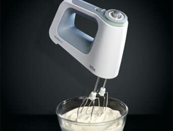 Verlagert den Schwerpunkt des Gerätes in die Schüssel, nicht in Ihre Hand.