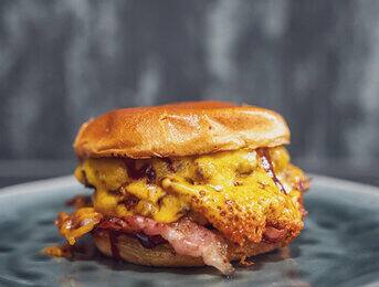 Doppelt gegrillter Cheeseburger