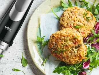 Kotlety warzywne z wytłoczyn