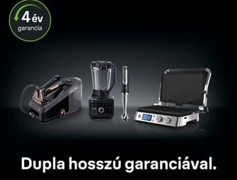 Braun háztartási kisgépek most dupla hosszú 4 év garanciával.