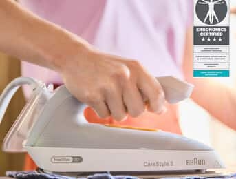 Comfortable ironing experience.
