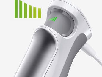 Je stärker der Tastendruck, desto höher die Leistung.