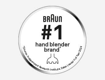 The No. 1 Hand blender brand⁴. Designed for what matters.