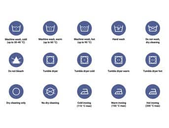 How to read laundry symbols