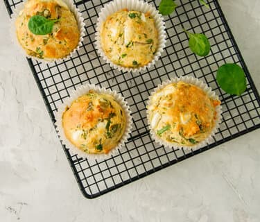 Muffins chèvre épinards