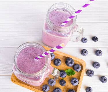 Smoothie myrtilles protéiné