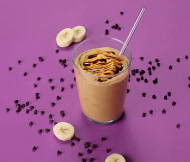 Crème glacée chocolat et banane