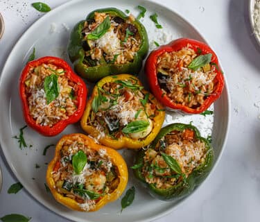 Gefüllte Paprika aus der Heißluftfritteuse