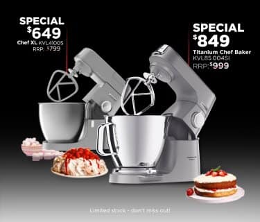 SAVE $150 on our Chef XL and Titanium Chef Baker stand mixers! 