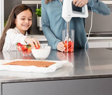 Až o 40 % méně námahy při mixování.*