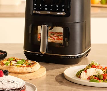 Cook with confidence - Air Fryer with PFAS-Free non-stick coating surfaces for your home.