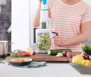 Prepare your own vegetable noodles.