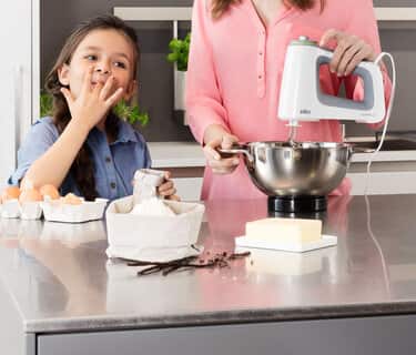 Für bis zu 40% weniger Kraftaufwand beim Rühren*.