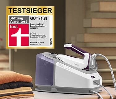 CareStyle 7 Dampfbügelstation Unser Stiftung Warentest Testsieger