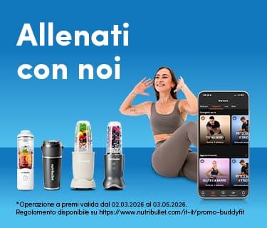 nutribullet ti regala l'abbonamento a Buddyfit