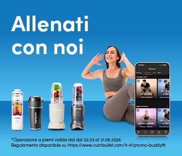 nutribullet ti regala l'abbonamento a buddyfit