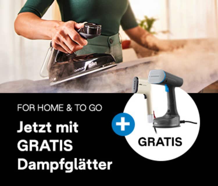 Knitterfrei und Dampfglätter geschenkt!