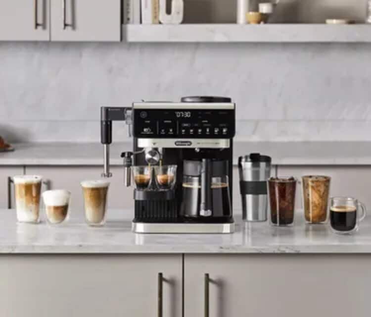 All-in-One <br> Combination Coffee <br> & Espresso Machine.
