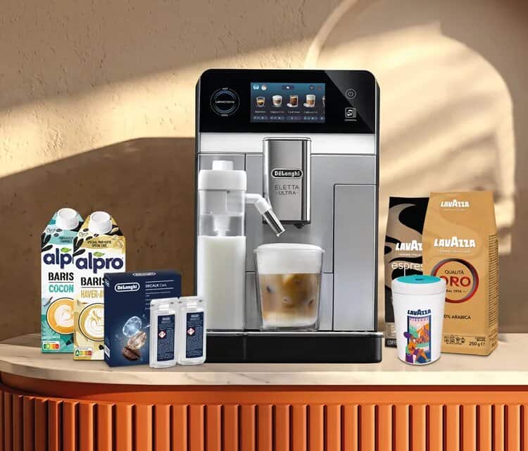 Gratis koffiepakket cadeau bij geselecteerde De’Longhi toestellen