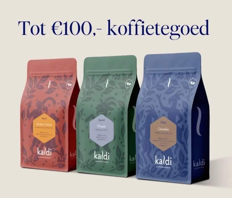 Ontvang tot € 100 koffietegoed cadeau 
