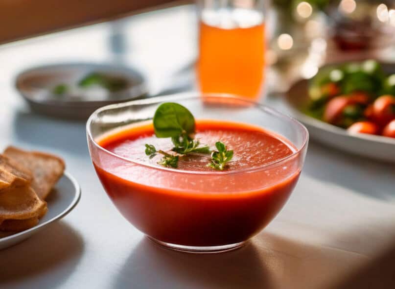 Gazpacho casero saludable
