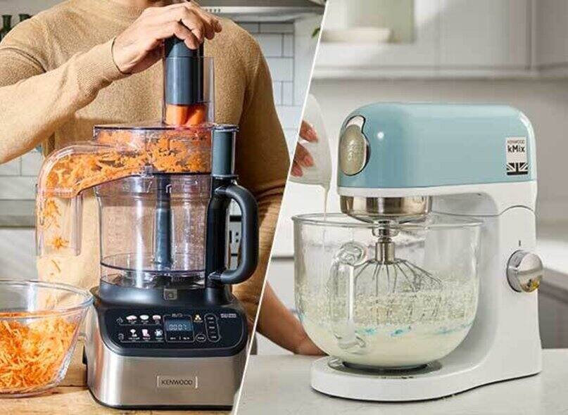 What is the difference between a stand mixer and a food processor?