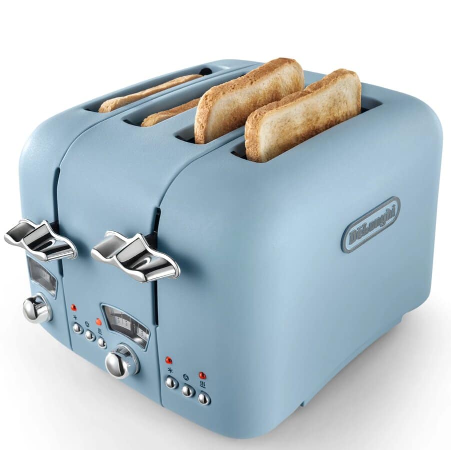 undefined, Argento Flora 4 slice Blue Toaster, undefined, Azure
