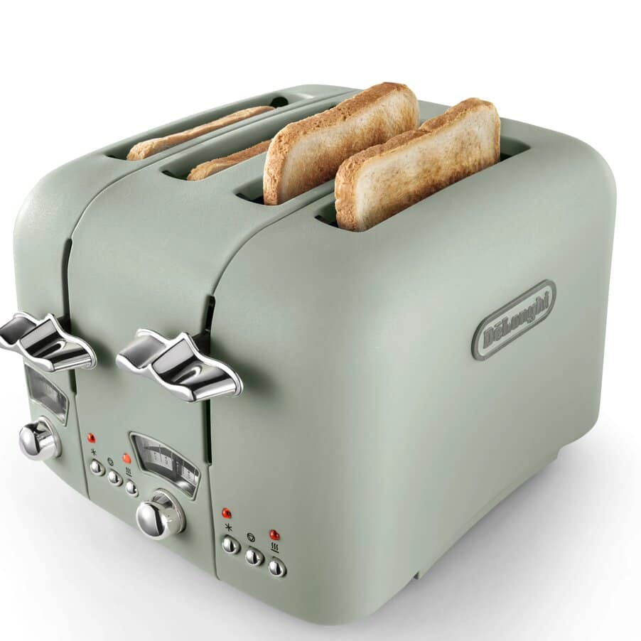 undefined, Argento Flora 4 slice Green Toaster, undefined, Green
