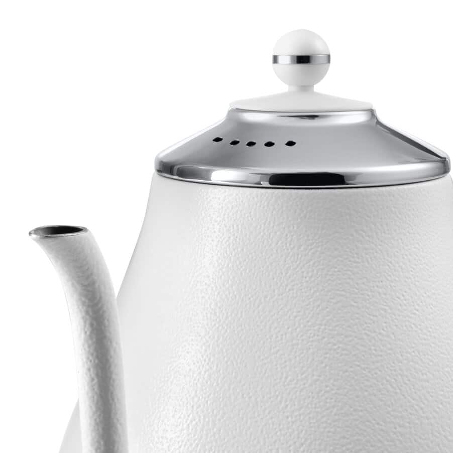 DeLonghi アイコナ 電気ケトル KBOE1220J-W ホワイト デロンギ アイコナ 電気カフェケトル 1L ピースフルホワイト