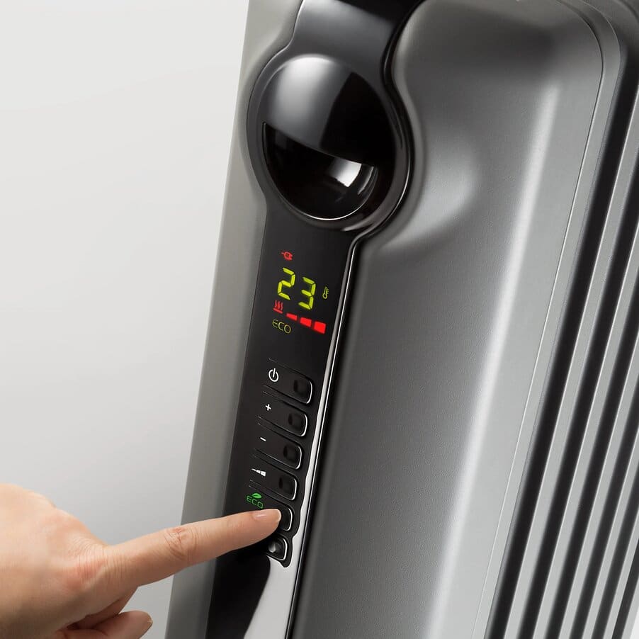 Oil Column Heaters, Radia S Digital Oil Column Heater with Timer 2400W, undefined, Black
