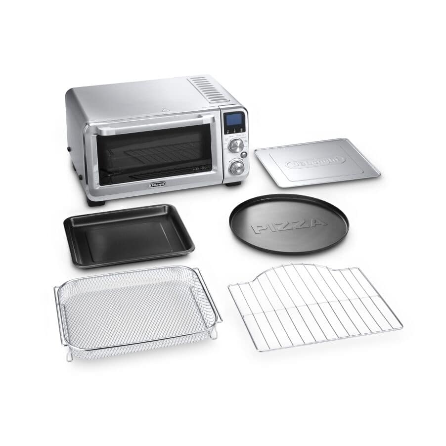 Toaster Ovens & Convection Ovens, Livenza 9-in-1 Digital Air Fry Convection Toaster Oven, Grill, Broil, Bake, Roast, 14L (.5 cu ft), undefined, Grey