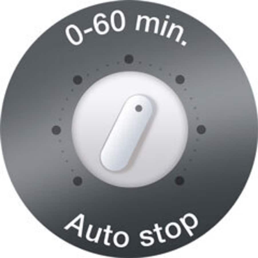 Intuitive Zeitschaltuhr mit Auto-Stopp