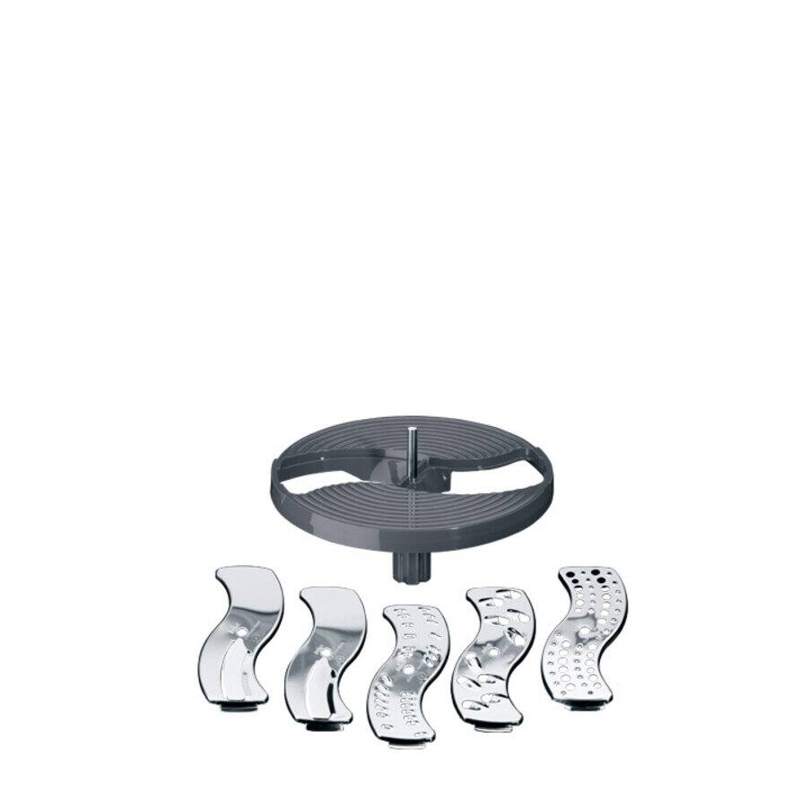 Stainless steel inserts: grating, slicing, shredding