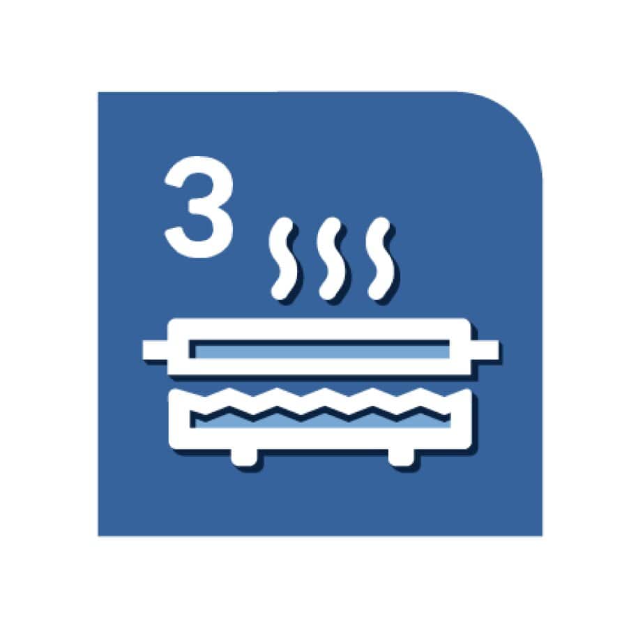 3 cooking positions