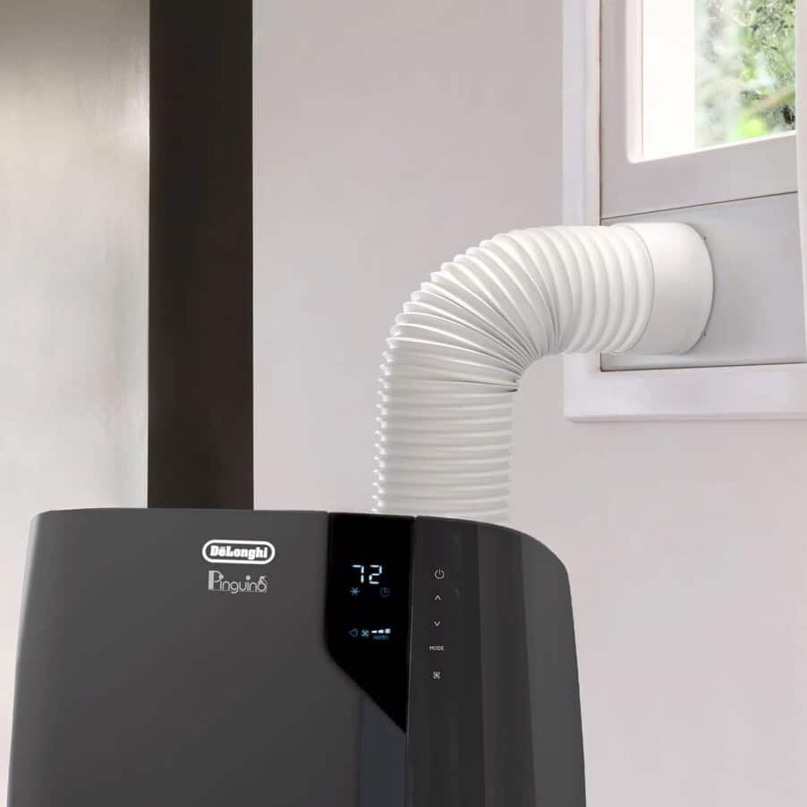 Portable Air Conditioners, Pinguino DeLuxe PAC EX370LN 500 sq ft Portable Air Conditioner, undefined, Dark Grey