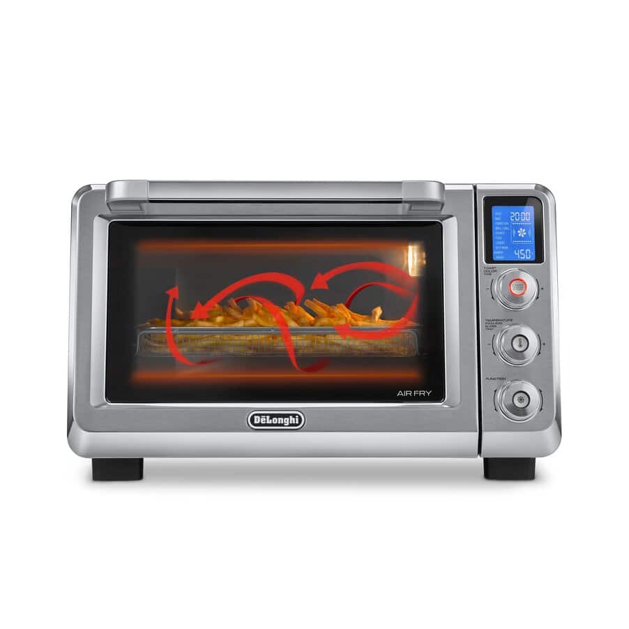 MultiOven electric ovens, Livenza 9-in-1 Digital Air Fry Convection Toaster Oven, Grill, Broil, Bake, Roast, 24L (0.8 cu ft), undefined, Metal