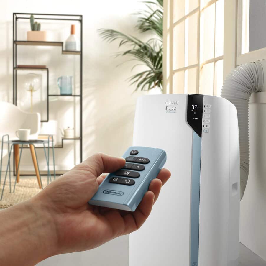 Portable Air Conditioners, Pinguino PAC EX390UVcare 700 sq ft Portable Air Conditioner with UV-C Technology (Canada), undefined, White