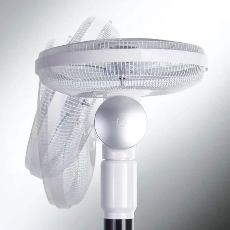 Fans, 360 Degree Pedestal Fan White, undefined, White